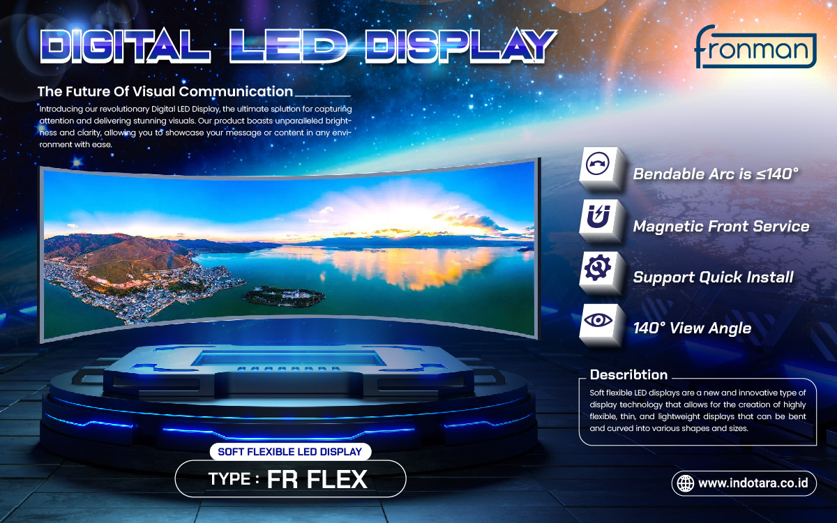 Jual Indoor Soft Flexible LED Display